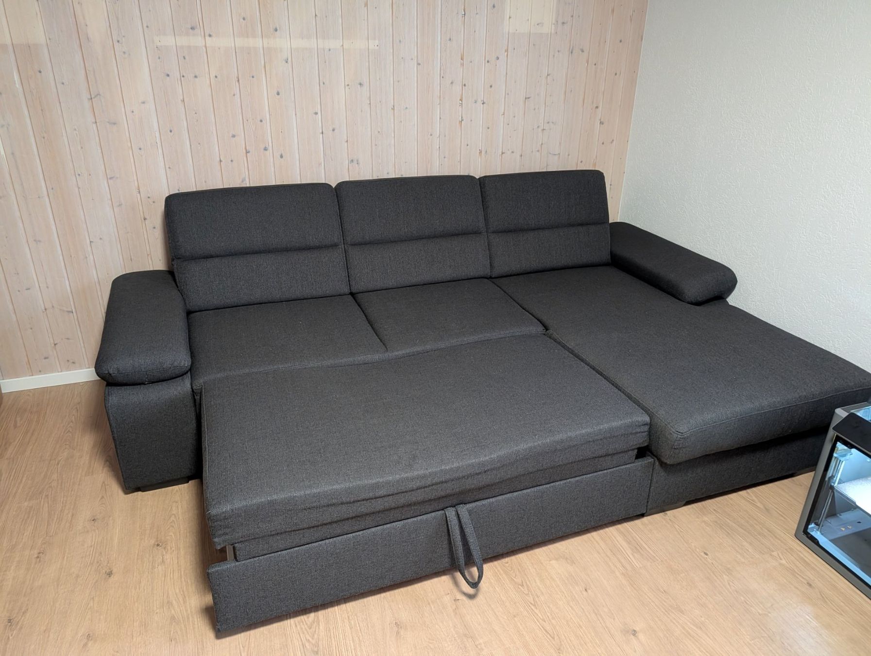 Sofas: Ecksofa anthrazit mit Schlaffunktion und Bettkasten – Gebraucht aus Wittenwil von ratchet__1 3