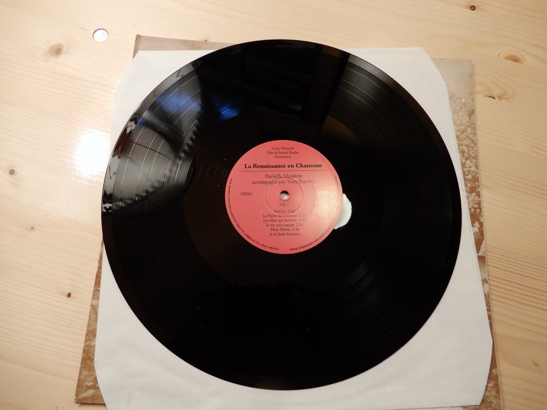 Schallplatten: La Renaissance en chancons Tony & Danielle – Gebraucht aus Erstfeld von Mario_boe0 3