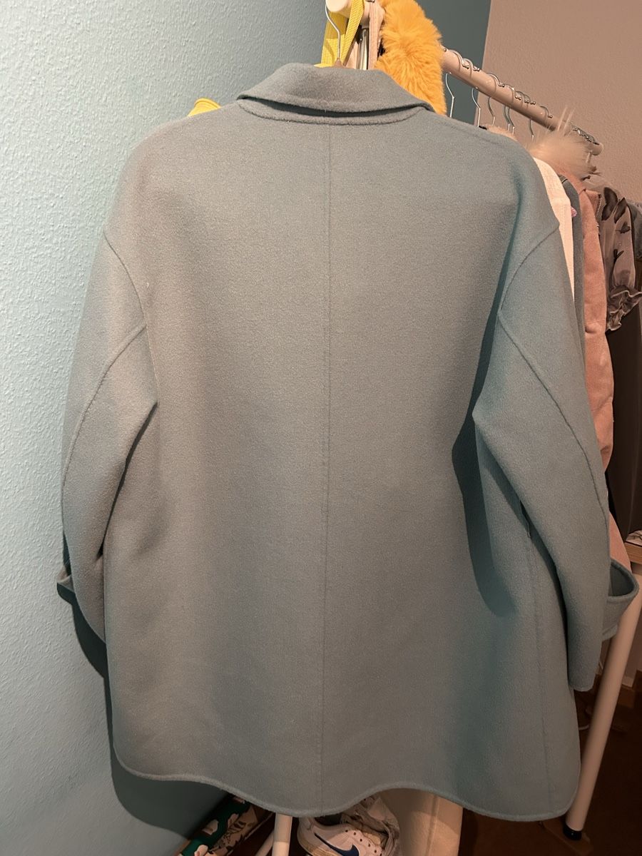 Cappotti: Stylish Light Blue/Green Wool Blend Coat – Nuovo (secondo la descrizione) da Zürich venduto da Mmmico 4
