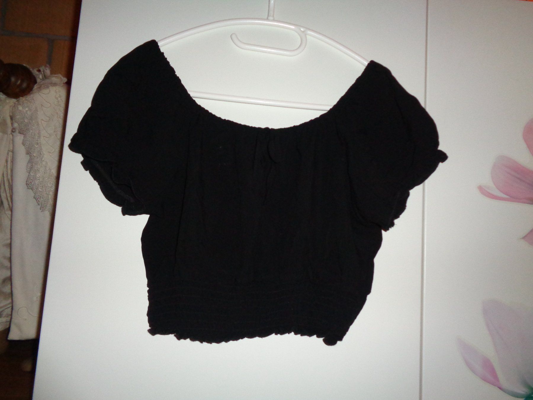 Top: *** Carmen Top *** / schwarz / Chicoree ab 1.00 – Nuovo (secondo la descrizione) da Othmarsingen venduto da Leuchtturmlady