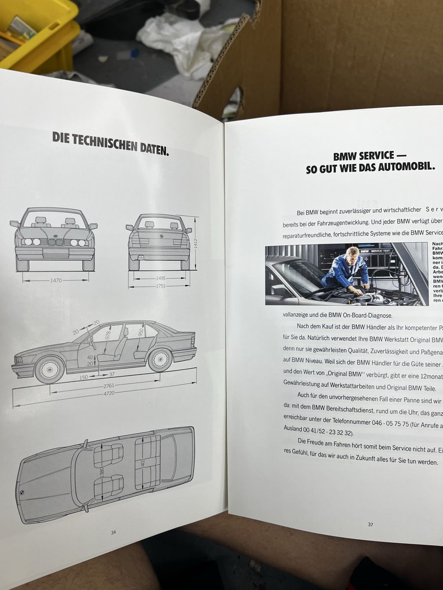 BMW Documenti: Alter BMW 5er Reihe Prospekt – Usato da Wettingen venduto da NickInc 5