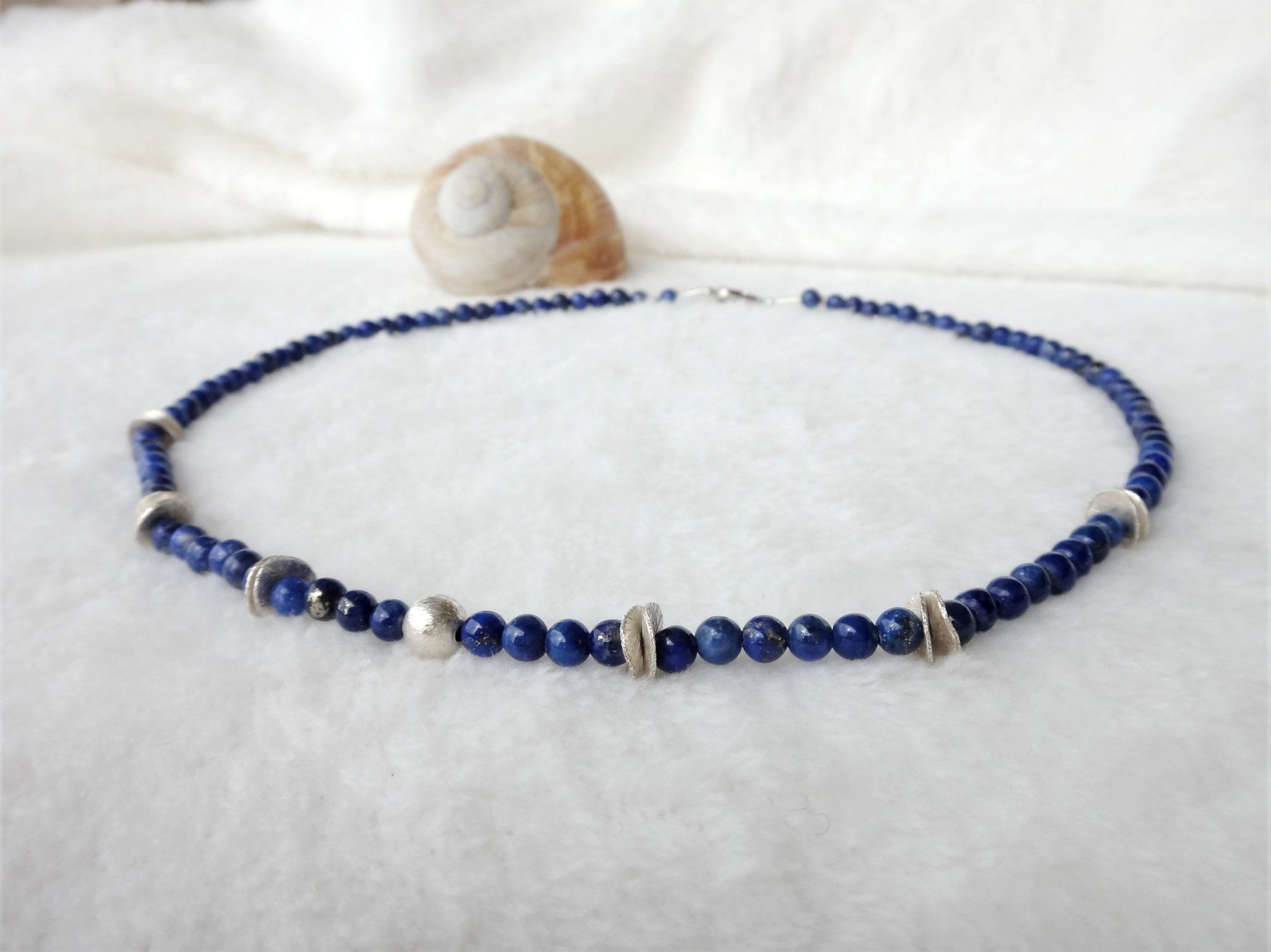 Ketten: Collier Halskette Lapis Lazuli Silber 925  NEU – Neu und originalverpackt aus Dielsdorf von kumsch 1