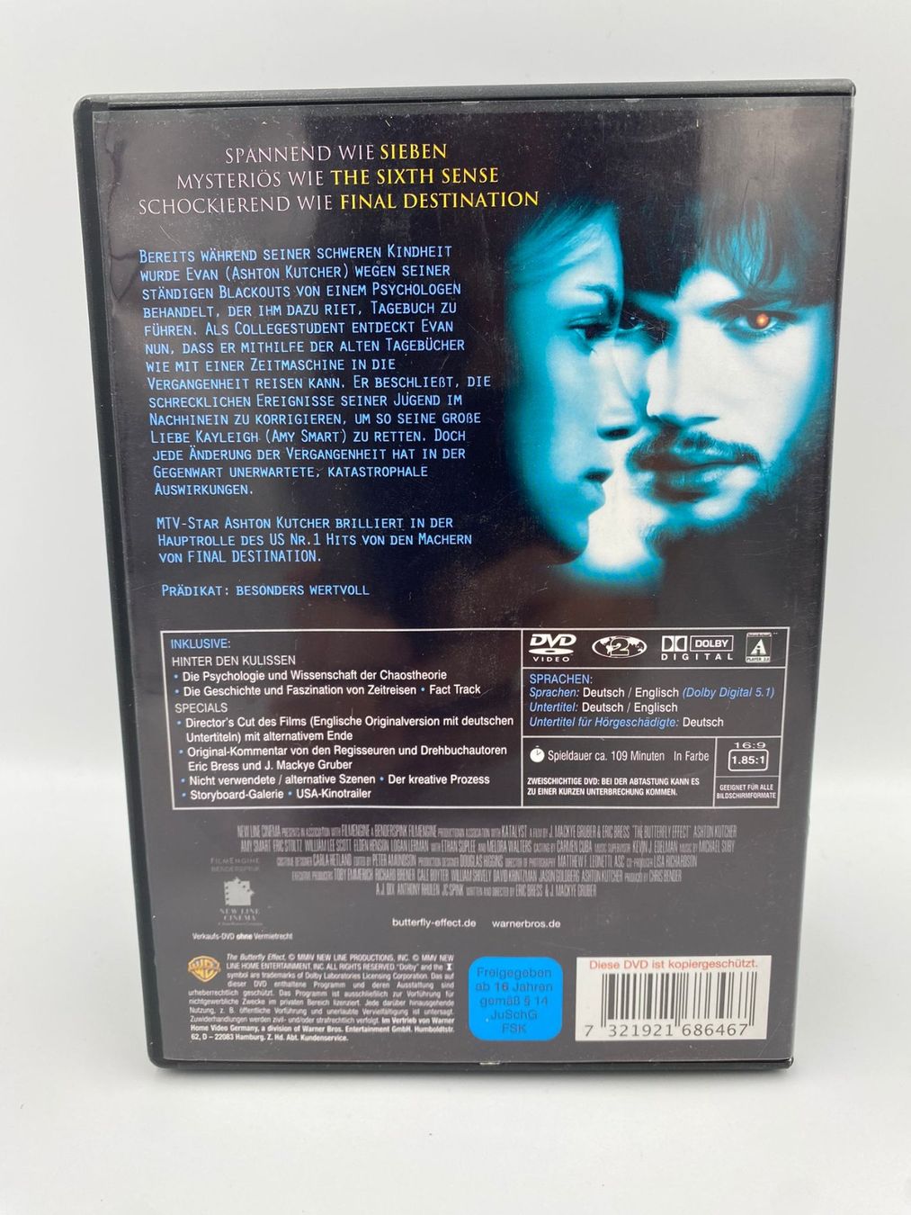 Tutti i DVDs: BUTTERFFLY EFFECT - MIT ASHTON KUTCHER - Versand, CHF 2.50 – Usato da Siblingen venduto da goodprice24 1