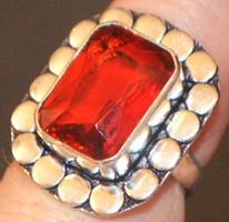 Ring L-3518 – Granat Edelstein 16cm Innendurchmesser