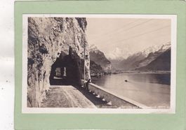 Axenstrasse  Gallerie und Bristenstock 1929