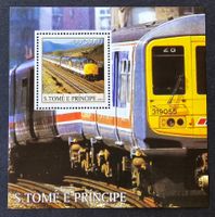 Sao Tome und Principe-Mi Block 465 ** (2003) Bahnmotive