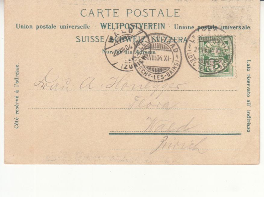 Cartoline postali: Gemmipass 1904 – Usato da Bürglen TG venduto da StampGraf 1