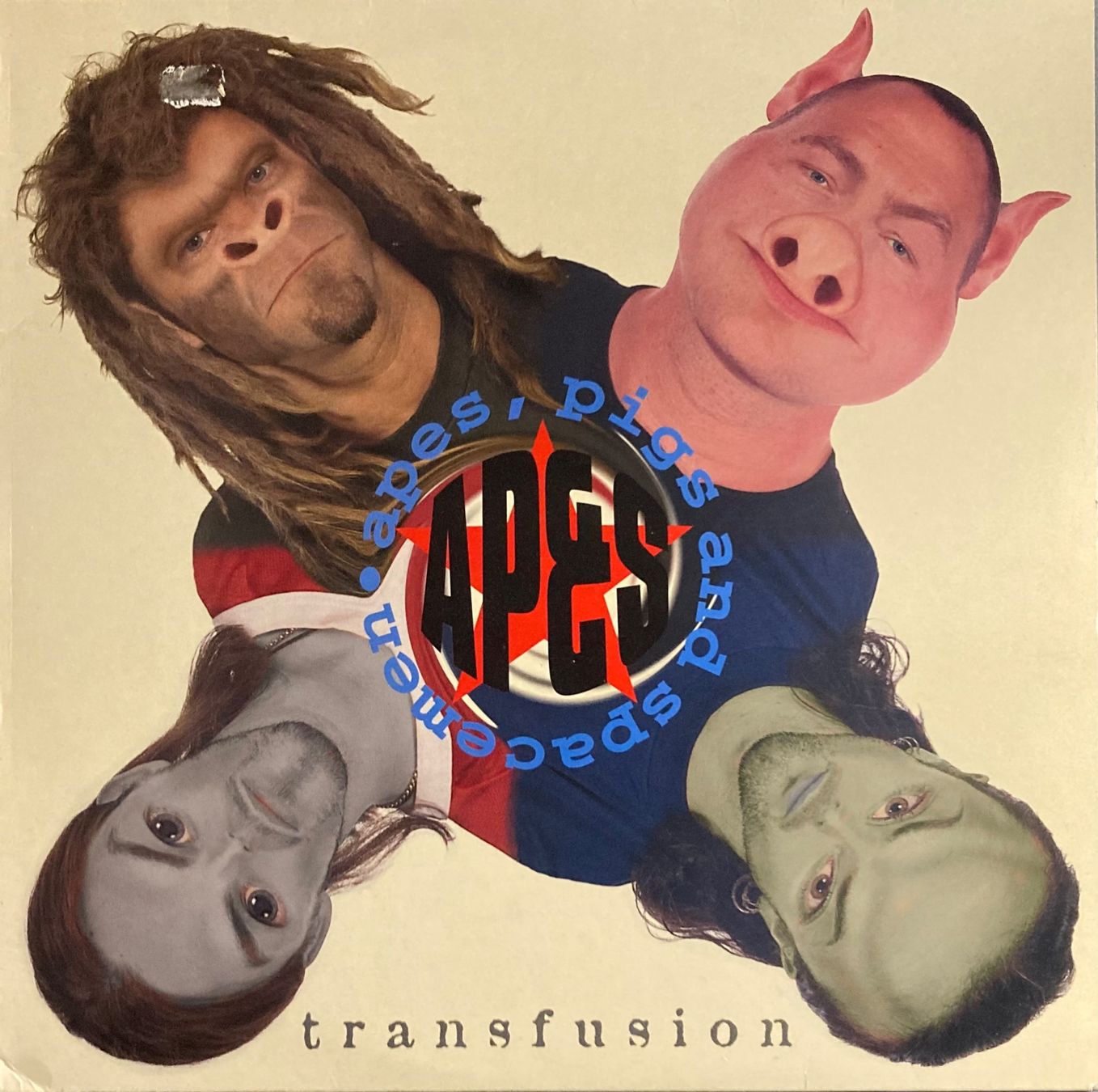 Dischi in vinile: APES, PIGS AND SPACEMEN - TRANSFUSION – Usato da Poliez-Pittet venduto da Newtown-Records