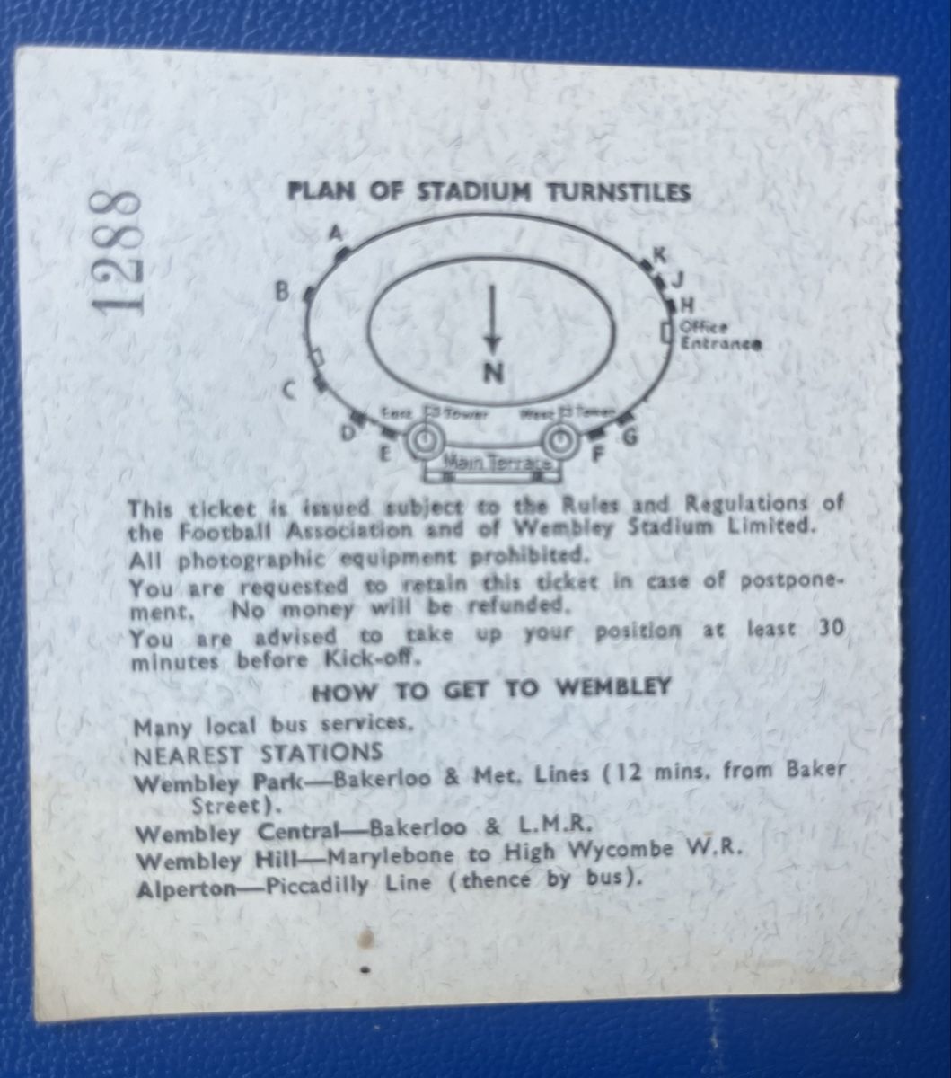 Billets: FUSSBALL WM ORIGINAL FINAL TICKET 1966 – D'occasion à Münchenstein par tschepo64 1