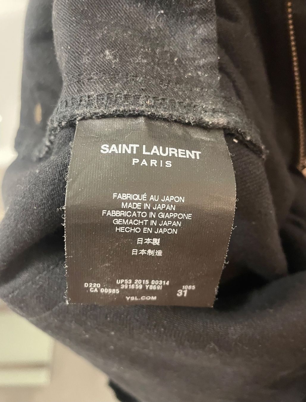 Saint Laurent Jeans: Jeans noir Yves Saint Laurent – Usato da genève venduto da champanonono 3