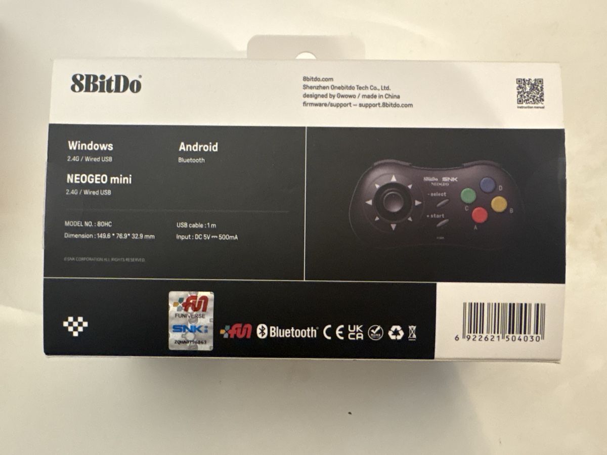 Controller: 8BitDo SNK NeoGeo Wireless Controller neu in OVP – Neu (gemäss Beschreibung) aus Roggliswil von Marla1 1