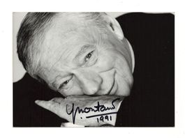 YVES MONTAND  ORIGINAL AUTOGRAMM