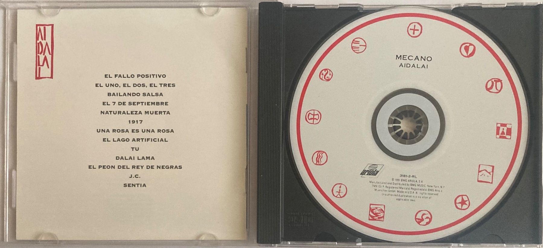 CDs: MECANO - AIDALAI – D'occasion à Poliez-Pittet par Newtown-Records 2