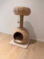 Kratzbaum Katze Natur Rattan 