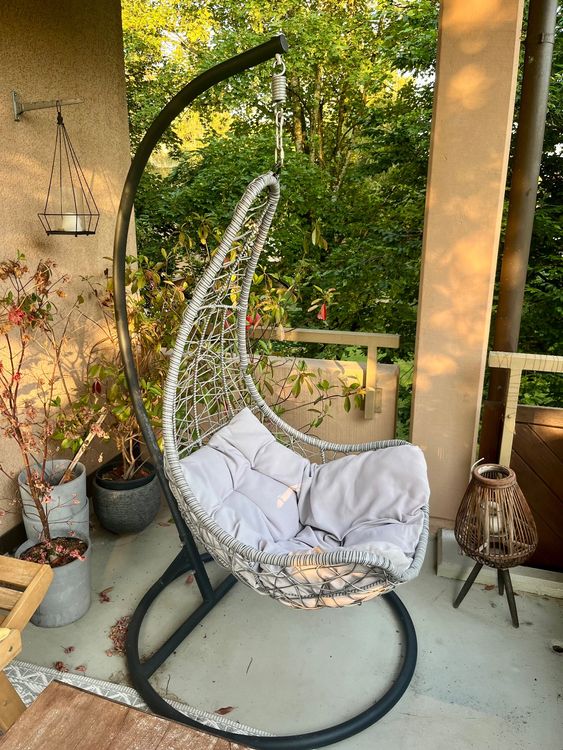 Hängesessel für Balkon/Garten Hanging chair Kaufen auf Ricardo