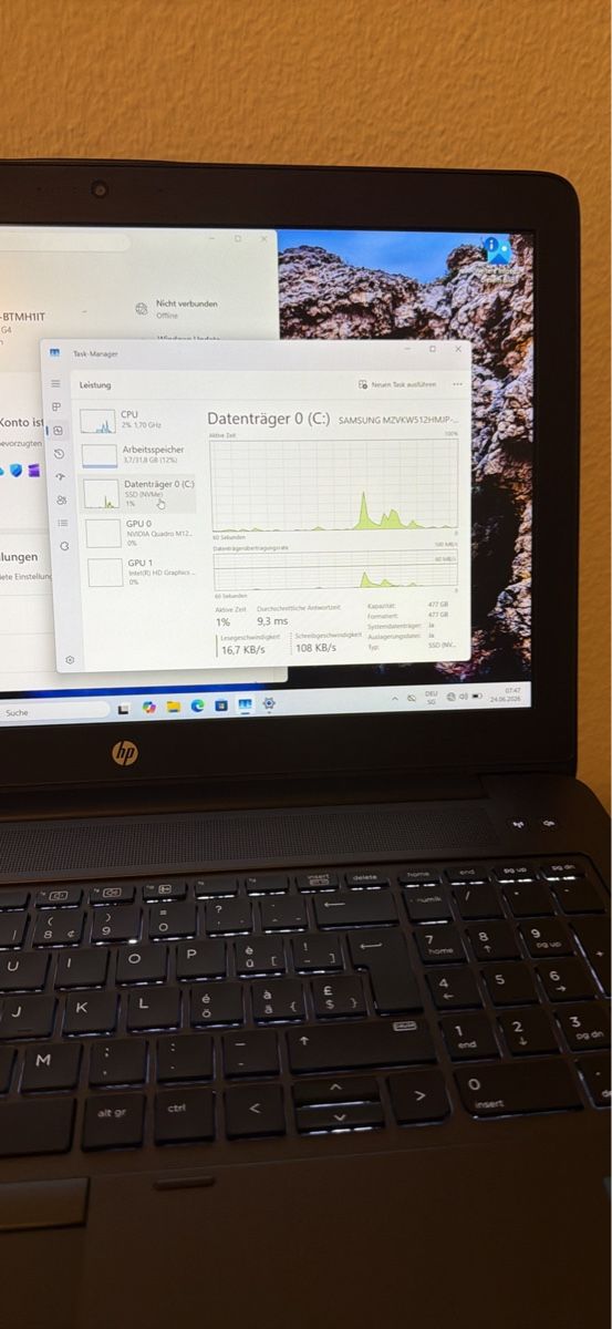 Hewlett Packard Notebook: Hp Zbook G4 Core i7 Laptop – Usato da Dällikon venduto da YOTECH 4