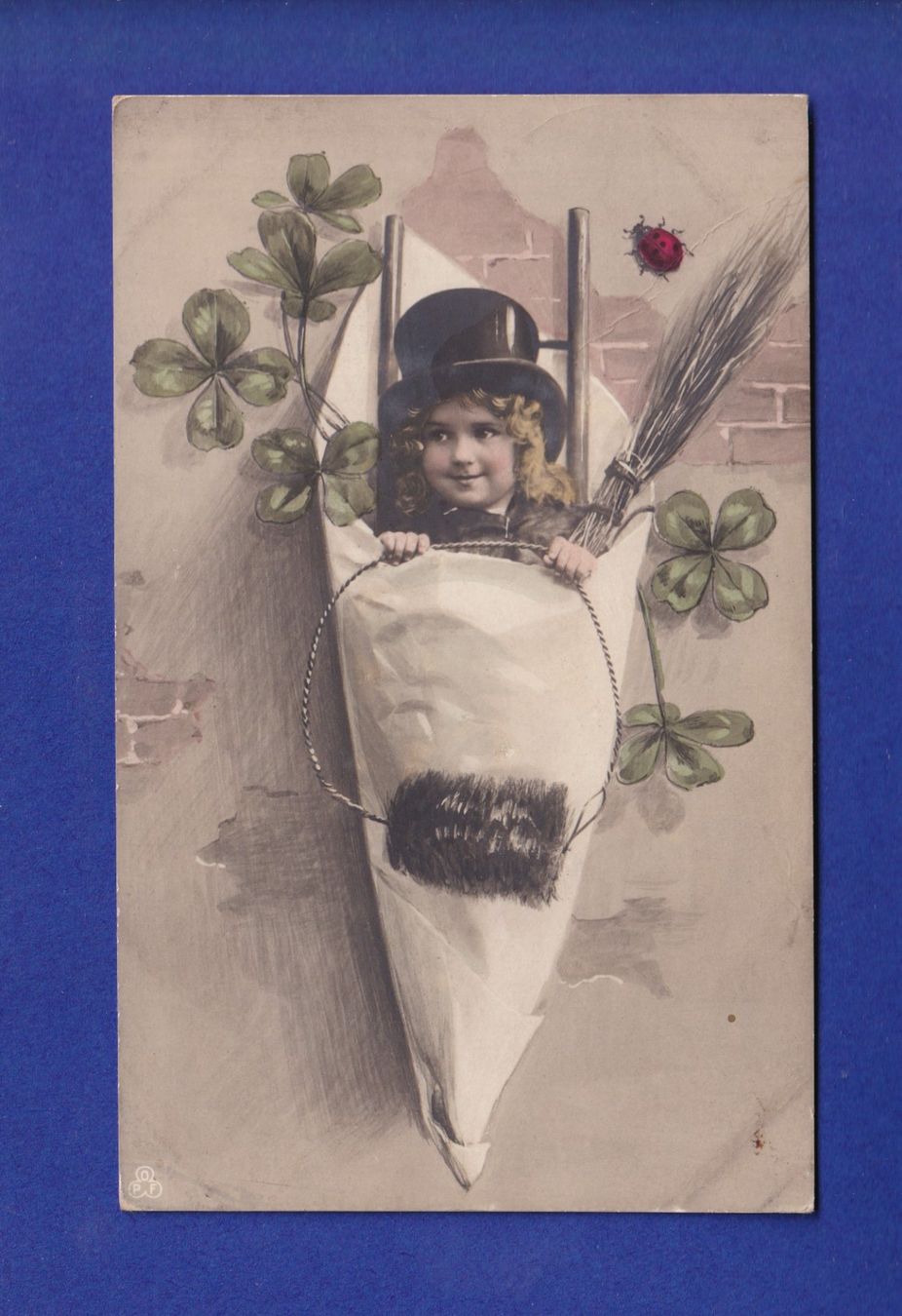 Cartes postales: ENFANT - Petit ramoneur et trèfles – D'occasion à Pully par nicecards-shop
