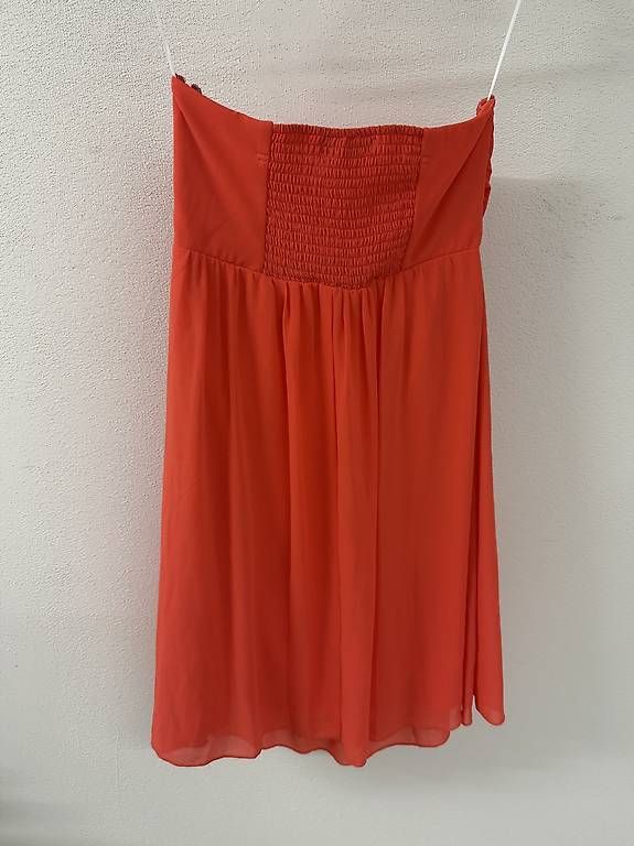Vestiti: Lachsfarbenes, trägerloses Kleid, Gr L – Usato da Zürich venduto da mel_v8qp 2