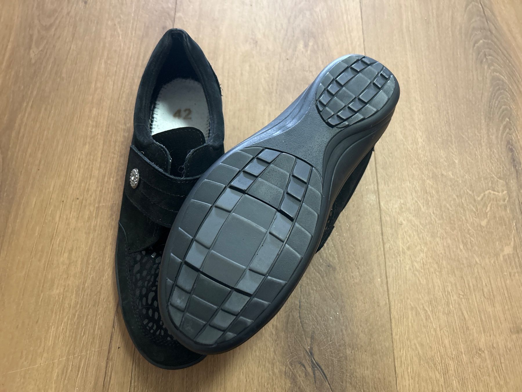 Scarpe da donna: Halbschuhe aus Wildleder Schwarz Gr 42 Neu – Nuovo e nell'imballaggio originale da Regensdorf venduto da Spyke55 2