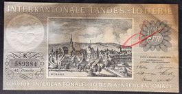 Historisches Los Landeslotterie 1942 Schweiz 5 Franken