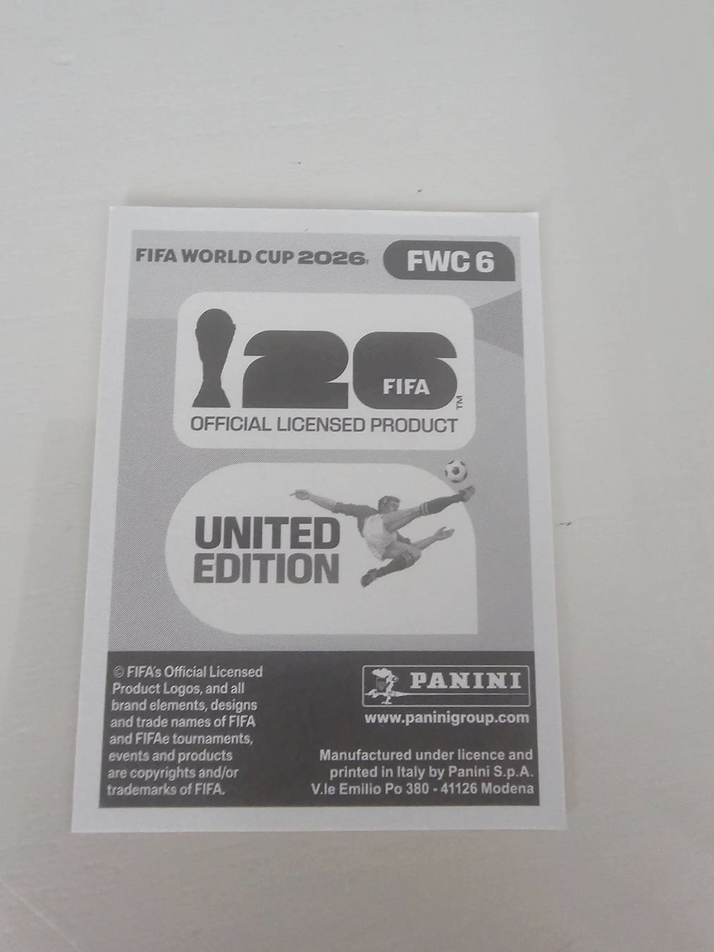 Panini Carte collezionabili: Fwc 6 – Usato da Pregassona venduto da sig_6v2k 1