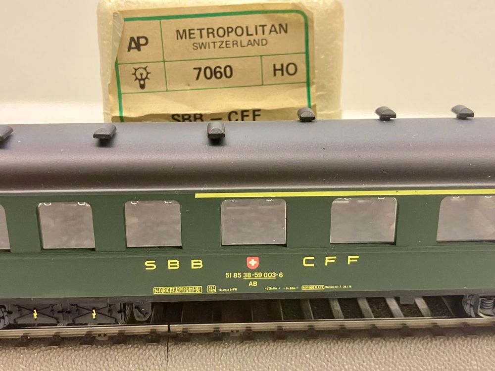 METROP 7060= Abteilwagen SBB AB 003-6 1./2. Kl. - NEUWERTIG 2