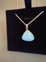 Halskette Opal silber