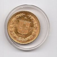 (336) Schweiz, 20 Franken 1891, Prooflike, stgl