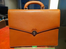 CARTABLE-PORTE DOCUMENT "REDWALL ITALIA" EN CUIR BRUN-COGNAC