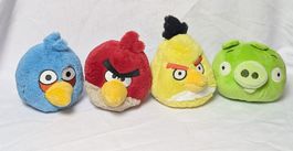 4er Set - Angry Birds - Stofftier - Plüsch Figur