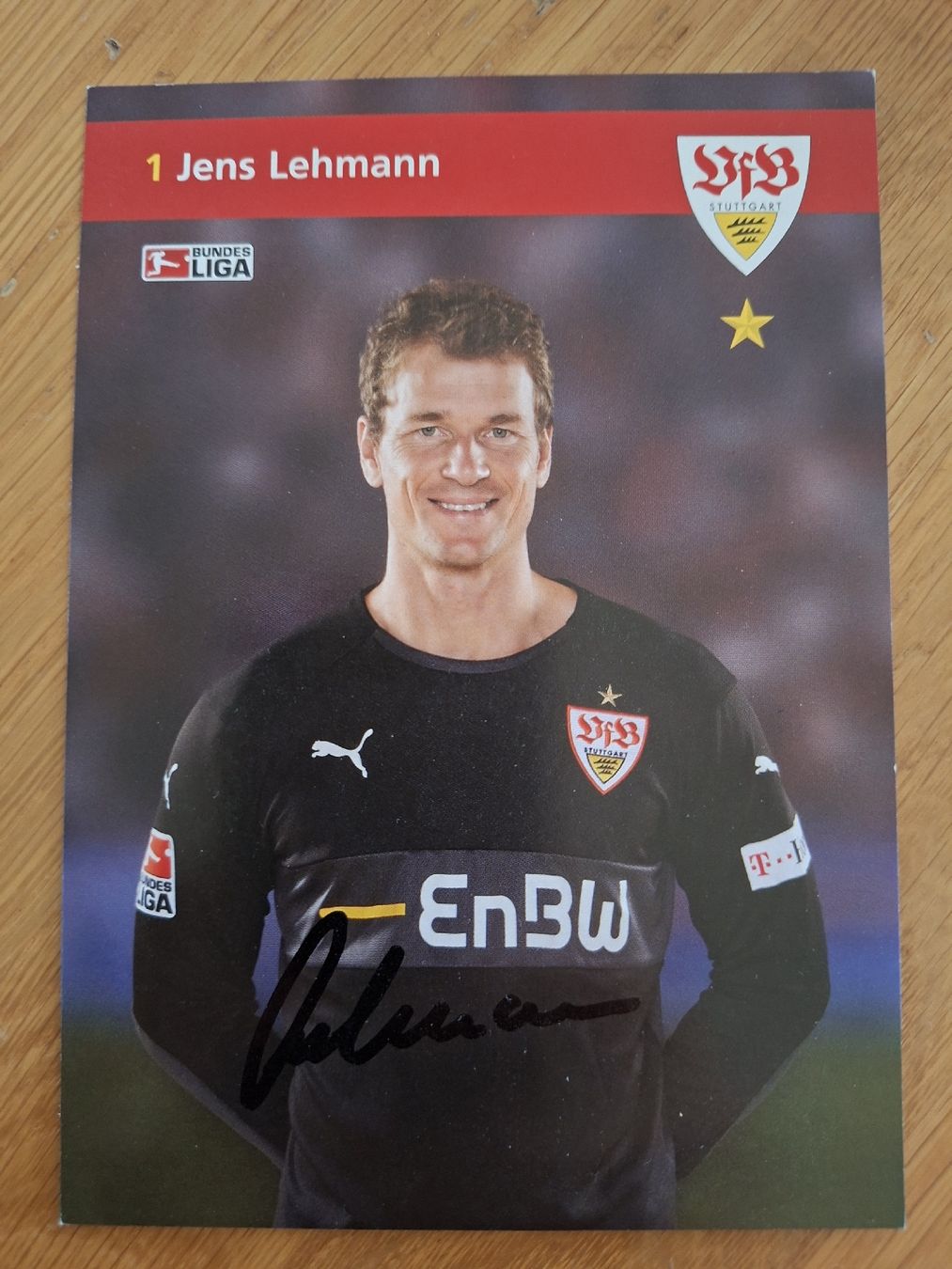 Autografi: Jens Lehmann Autogrammkarte Vfb Stuttgart – Usato da Thun venduto da wuschu