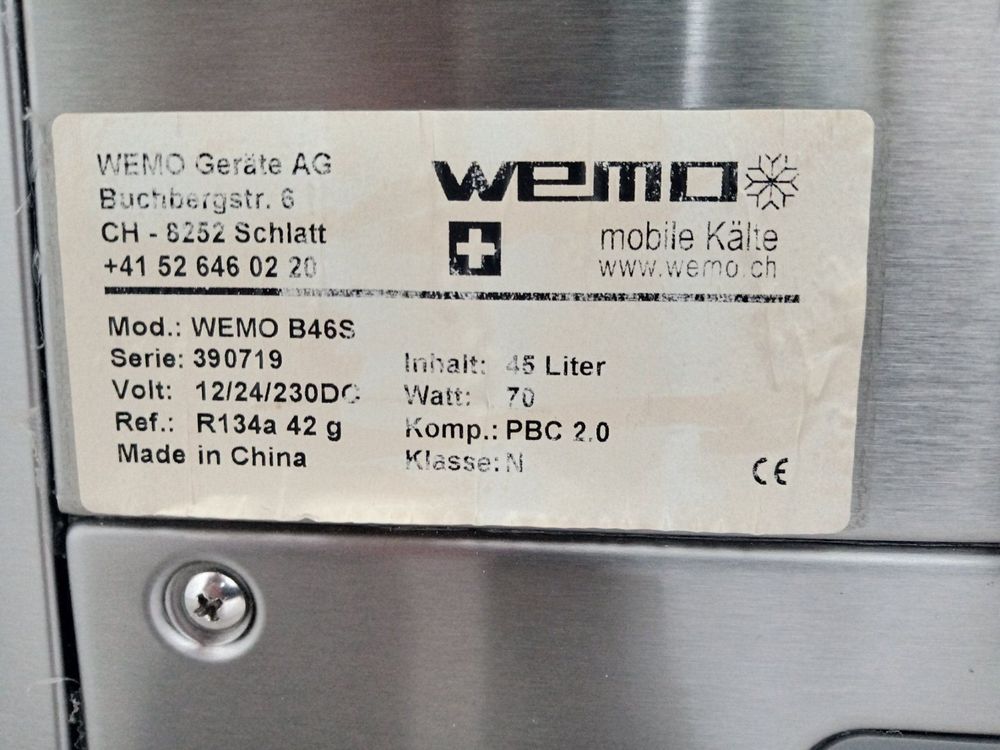 Kompressor Kühlbox WEMO B46S