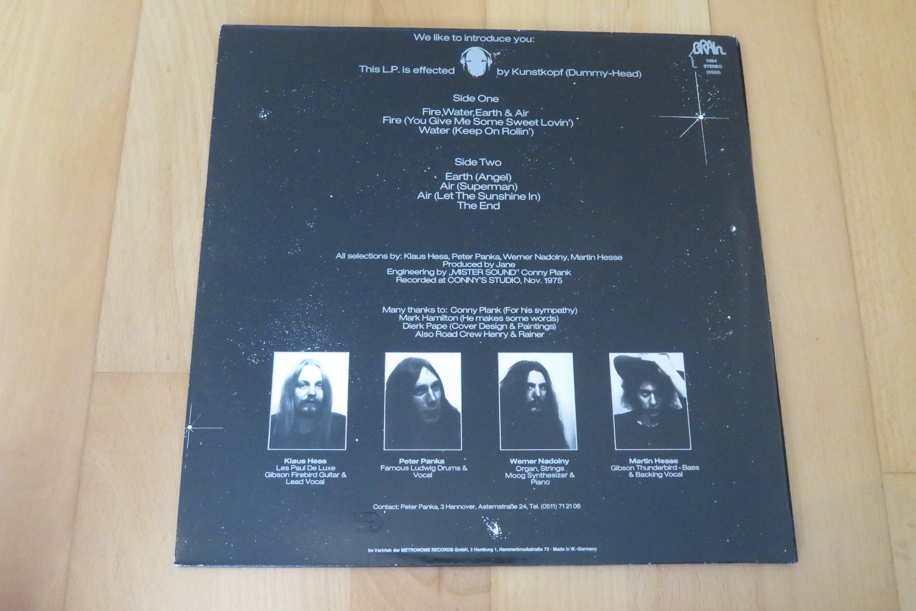 Dischi in vinile: Jane – Fire, Water, Earth & Air – Usato da Thun venduto da Karibu70 2