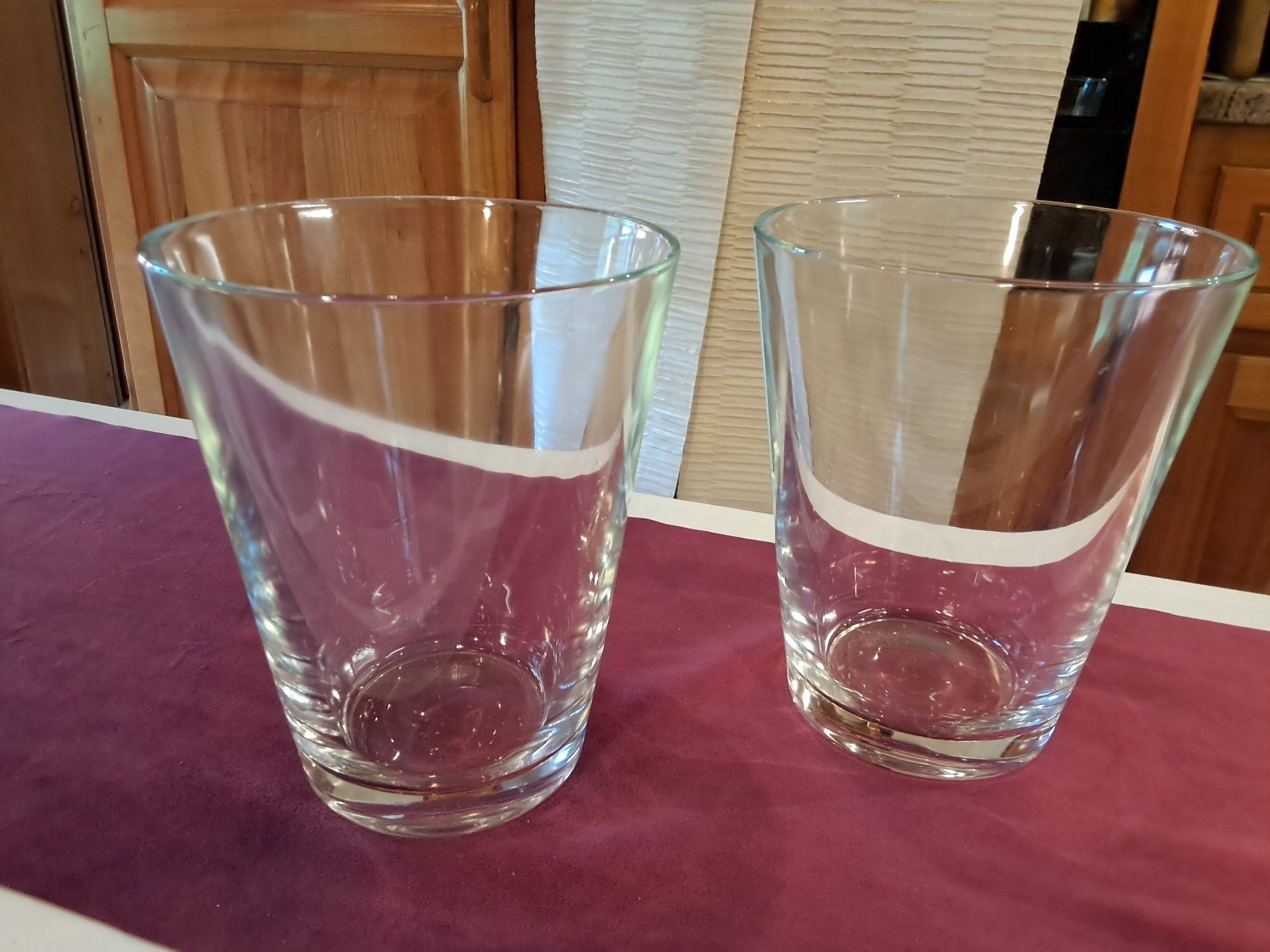 Ikea Vasi & Recipienti: 2er Set Glasvasen für Blumen oder Windlicht – Usato da Rüegsbach venduto da hpl02