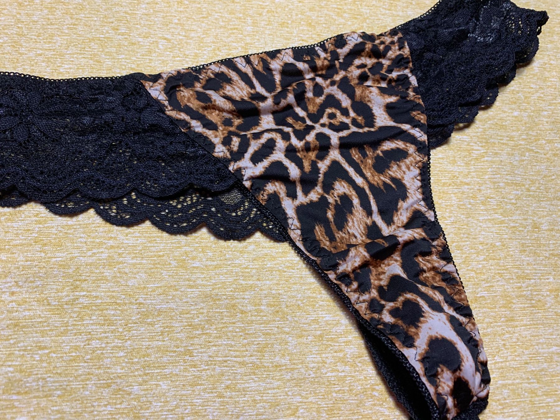 Altra biancheria intima: Tanga leopardata con Pizzo-tgS/M-chic e sexy – Nuovo (secondo la descrizione) da Locarno venduto da Fixed8 2