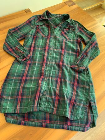 NILE  Atelier Hemd-Bluse Blusenkleid im Holzfäller-Stil Gr S