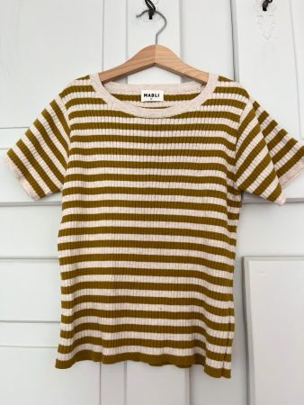 MABLI Feinstrick Shirt Gr. 8Y 128 Senf NEU Nepomuk