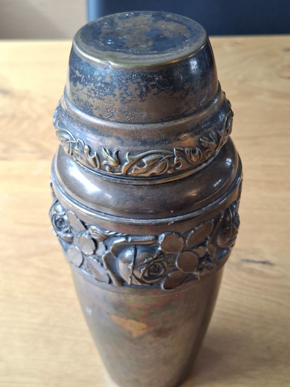 Vasi & Recipienti: Jugendstil Blumenvase mit Rosenmuster, versilbert – Usato da Kreuzlingen venduto da jbu_82 7