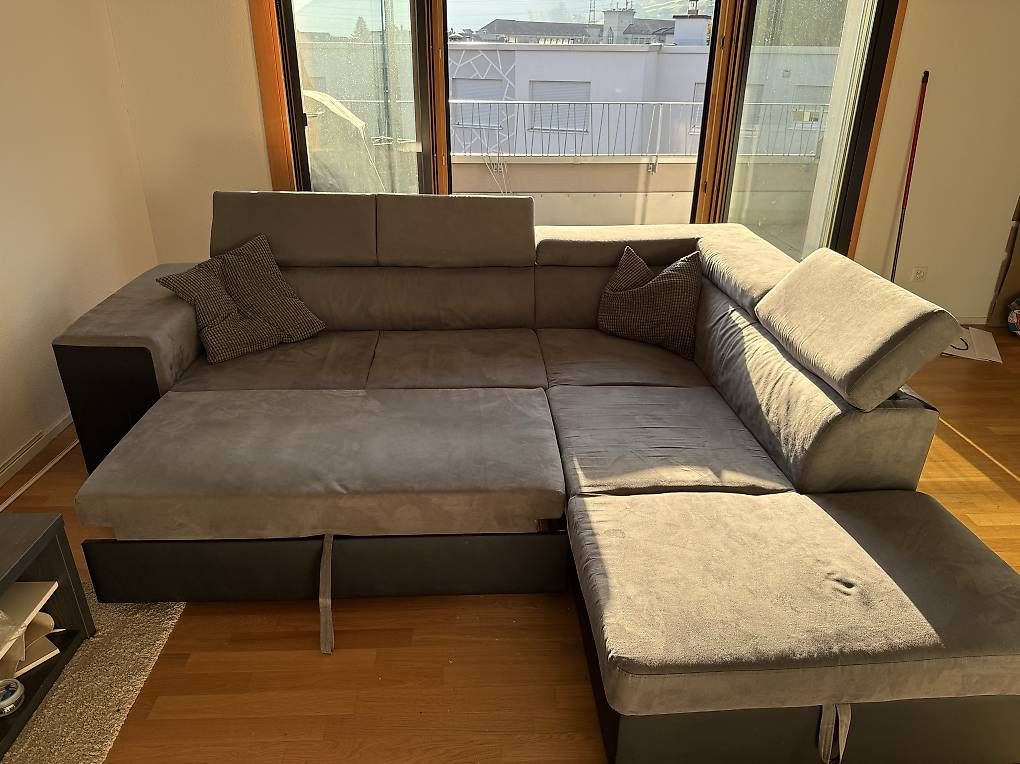 Conforama Sofas: Bettsofa Conforama grau Ecksofa gebraucht Zustand gut – Gebraucht aus Siebnen von tob_c5vr 1