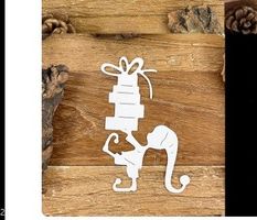 Neue Stanzschablone kleiner Wichtel mit Geschenken