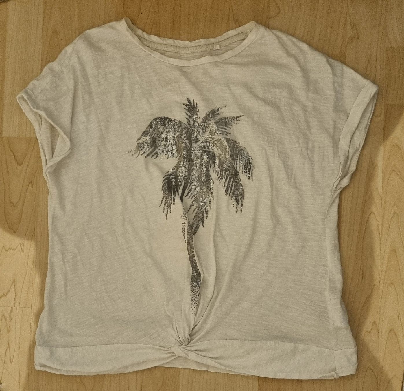 C&A T-Shirts: weisses Shirt Palme – Gebraucht aus Hünenberg von mel__