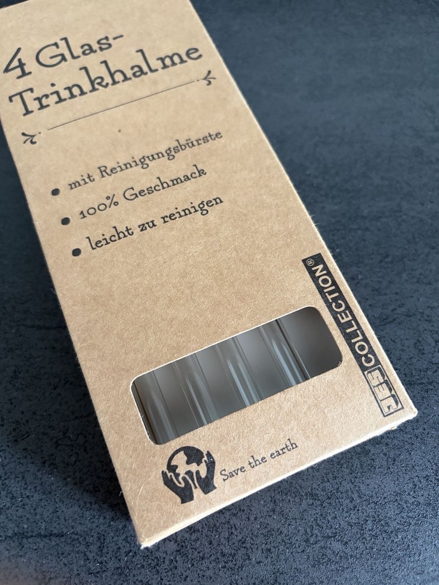 Cuisines complètes: 4 Glas-Trinkhalme neu – Neuf avec emballage d'origine à Rheineck par lar_x7s7 1