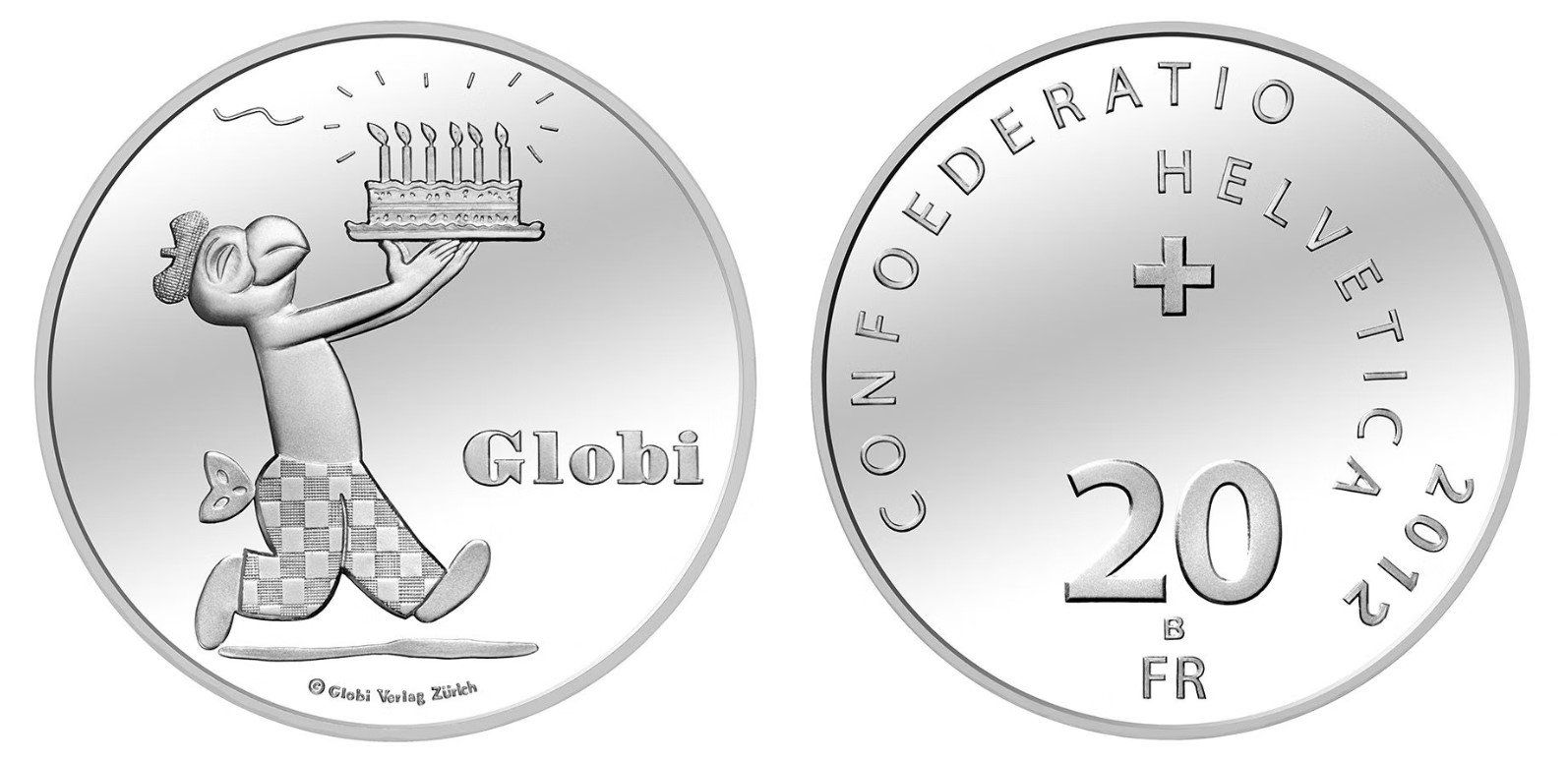 Tutti le monete: 2012. 20 FR. 80 Jahre Globi, 1932-2012. – Nuovo (secondo la descrizione) da Solothurn venduto da Numis_4500