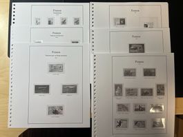 Lot pages Album Supra Yvert & Tellier 1999 à 2001 complet