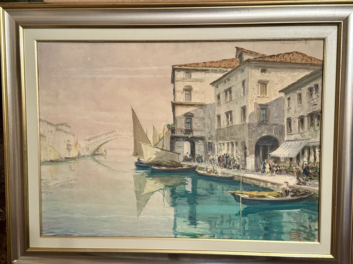 Tableaux: Luigi Pagan Oelgemälde Chioggia – D'occasion à Mezzovico par bauhaus70