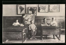 Lausanne, Asile des Aveugles, Une classe