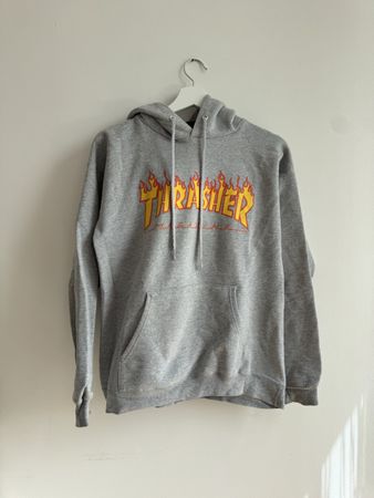 Thrasher hoodie grau