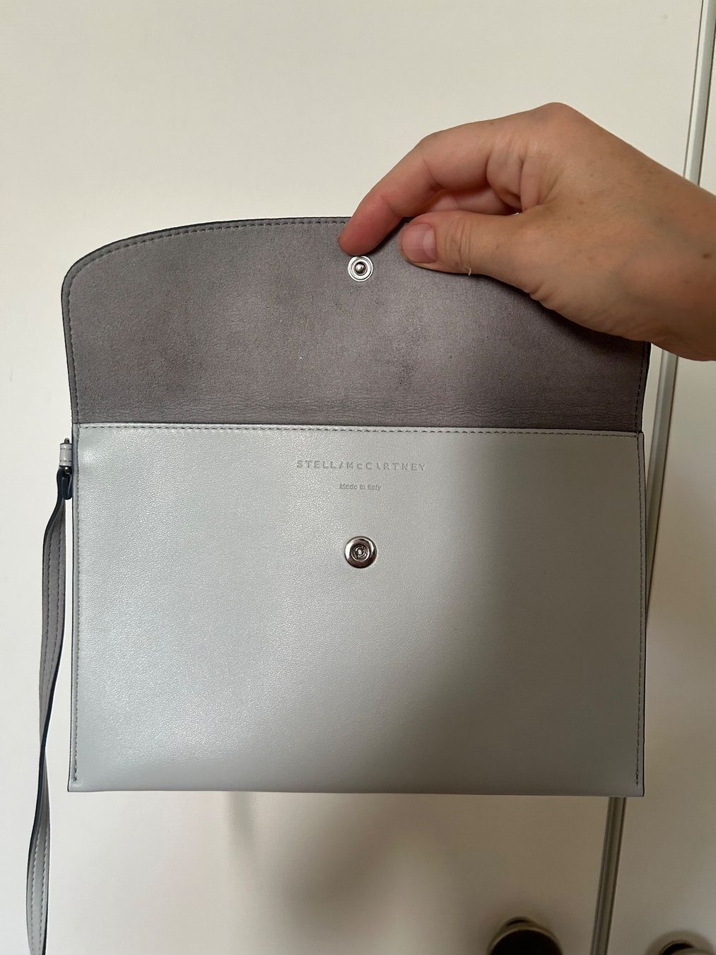 Stella McCartney Borse da donna: Stella McCartney Logo Tote Bag hellblau – Usato da Zürich venduto da predisha 8