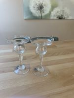 Kerzenständer Kristallglas Vintage 