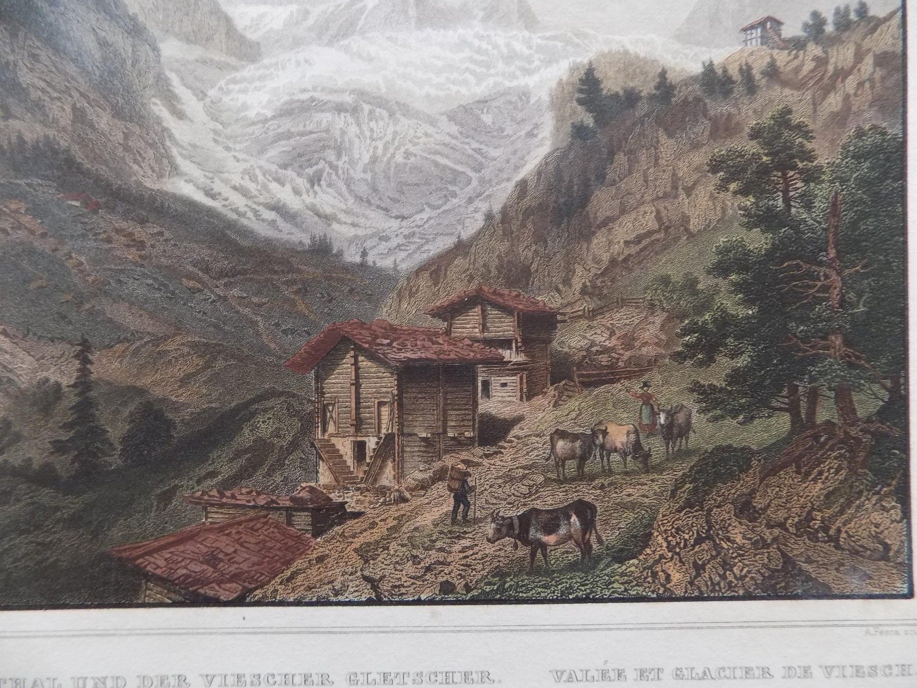 Incisioni: Fieschertal Fiesch Wallis – Usato da Risch venduto da Antikfee 5